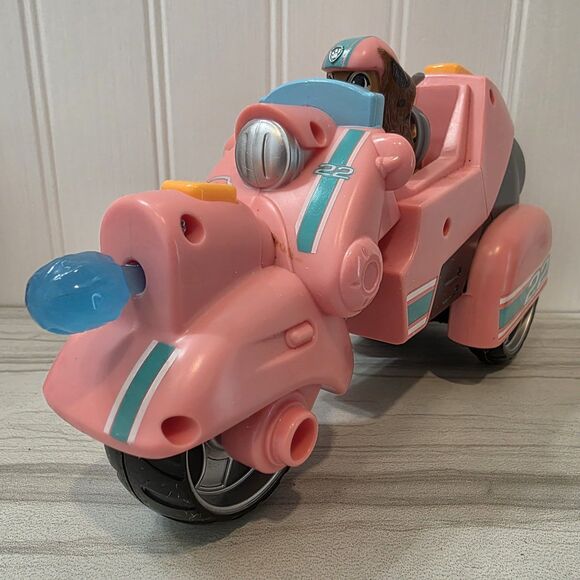 PAW Patrol The Movie Liberty Motorbike And Figurines W/Pup-Pack Attachment EUC - Picture 5 of 16